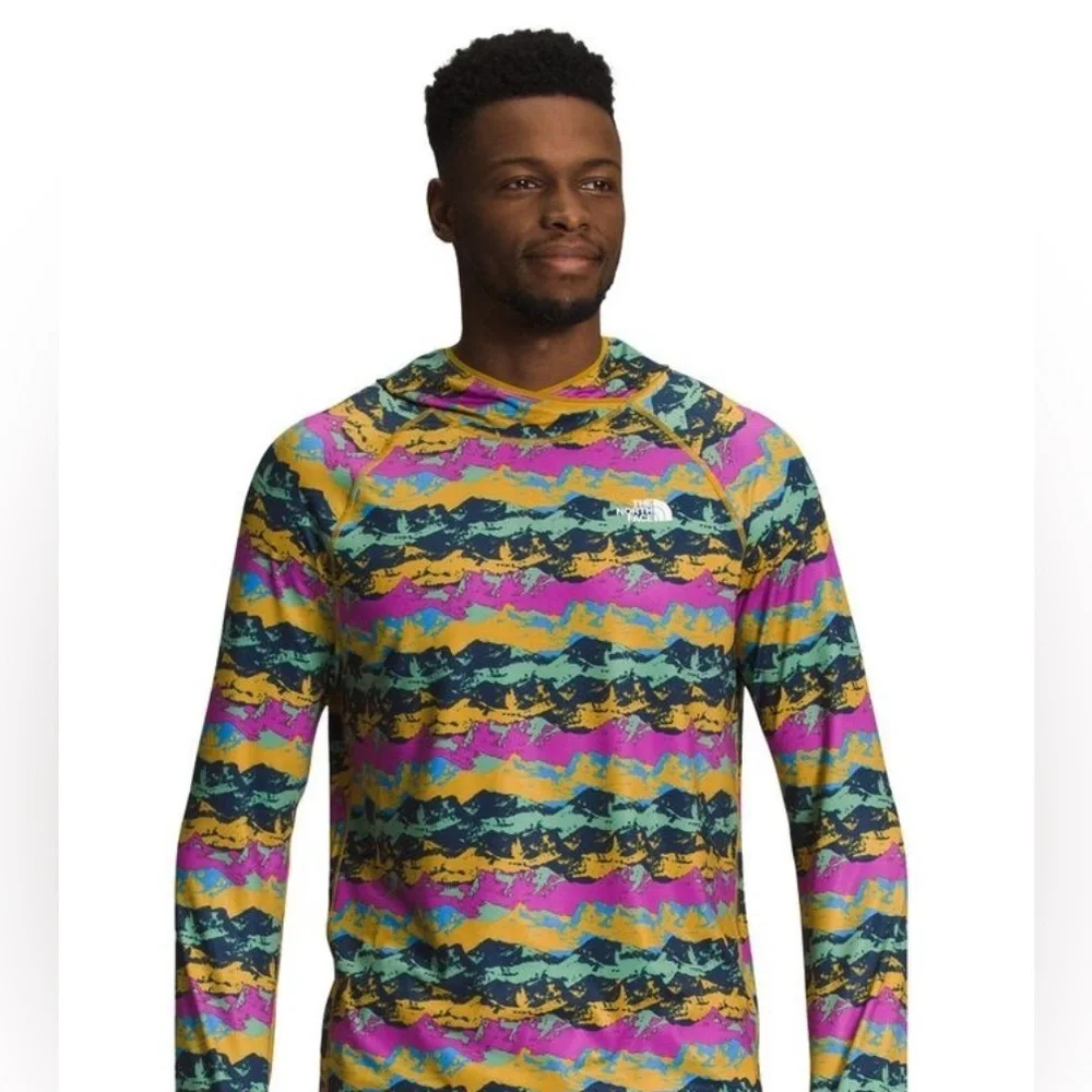 The North Face Multi-Colored Drifit Performance base layer, size M